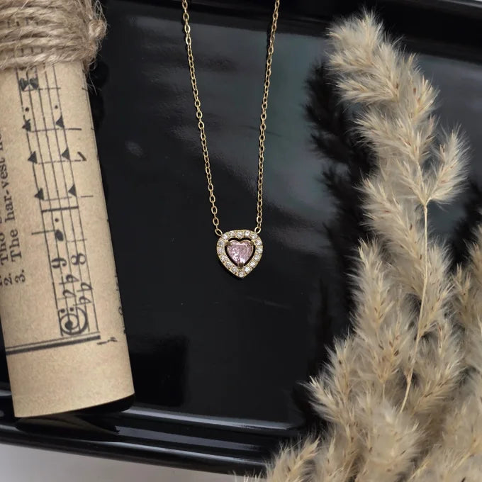 Pink-Heart Necklace