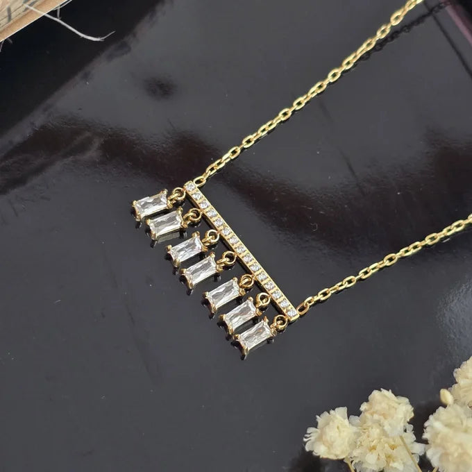 Crystal-Cascade Necklace