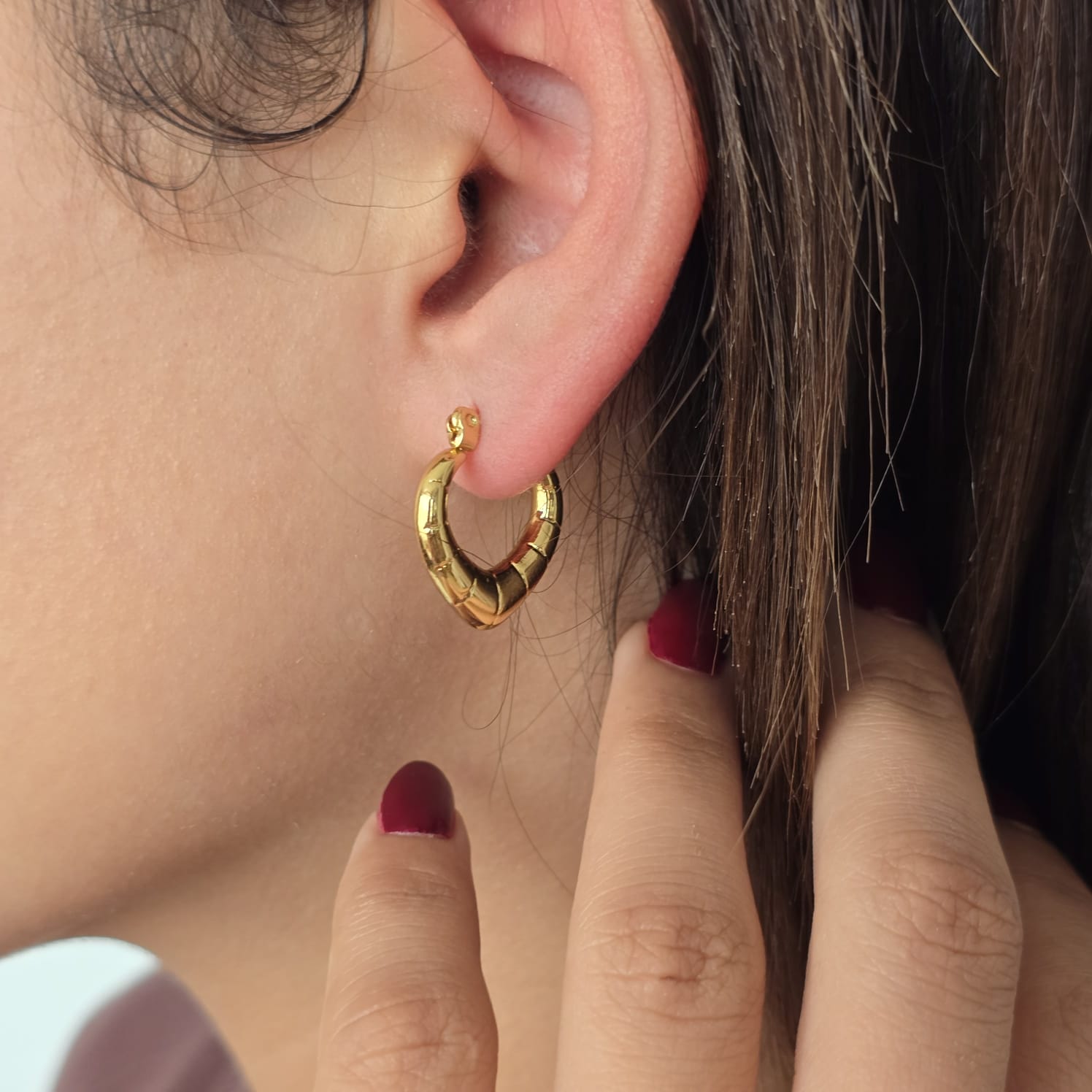 Chunk-Hoop Earrings
