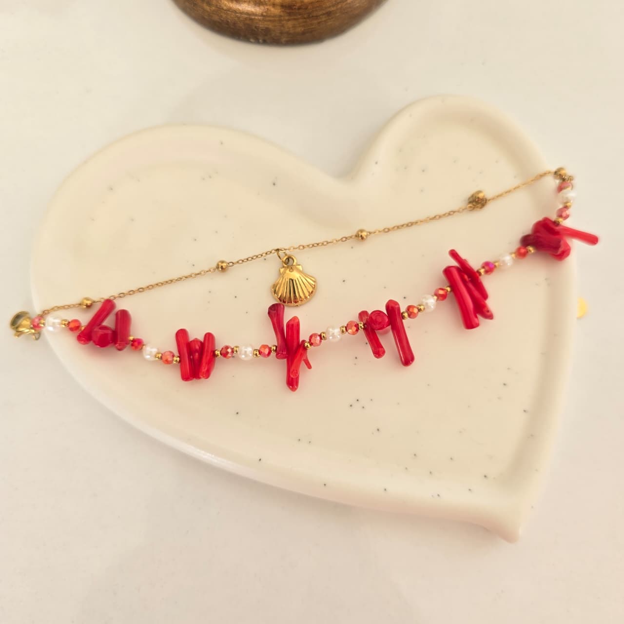 Coral-Charm Bracelet