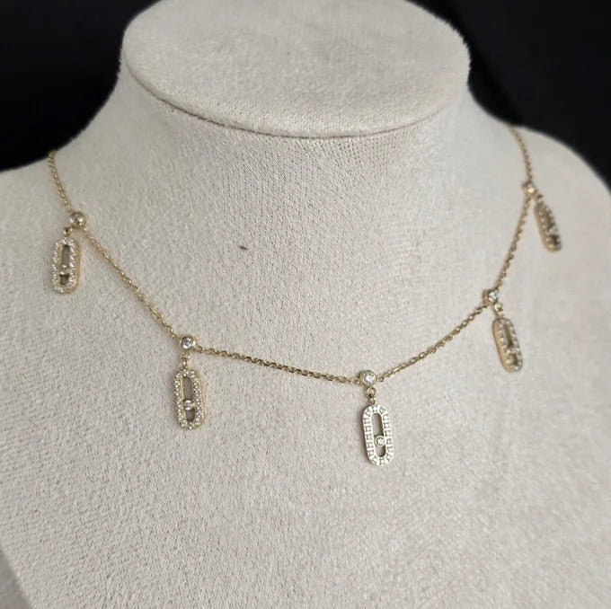 Oval-Drop Necklace