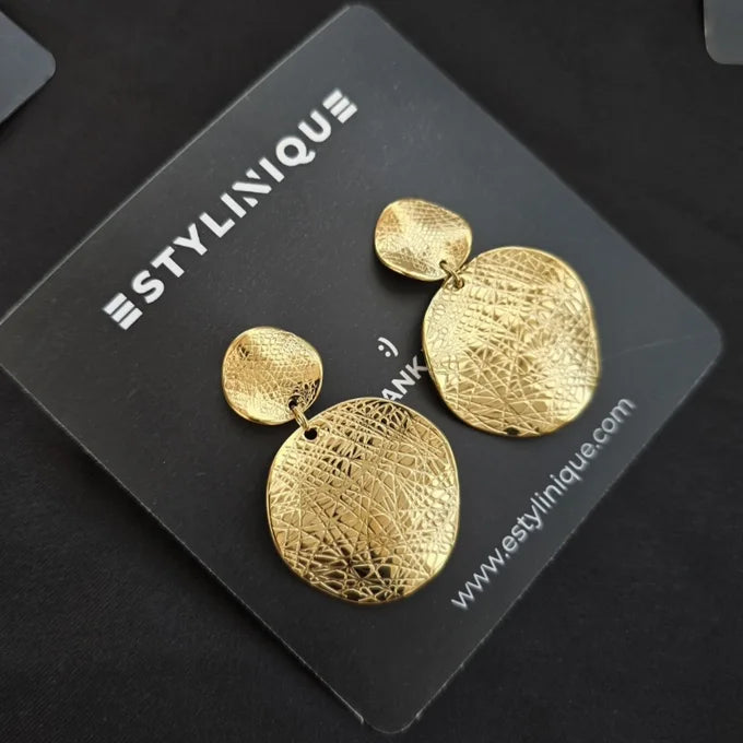 Textured-Disc Earrings