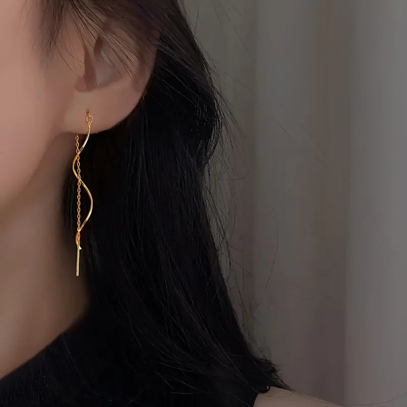 Spiral-Threader Earrings