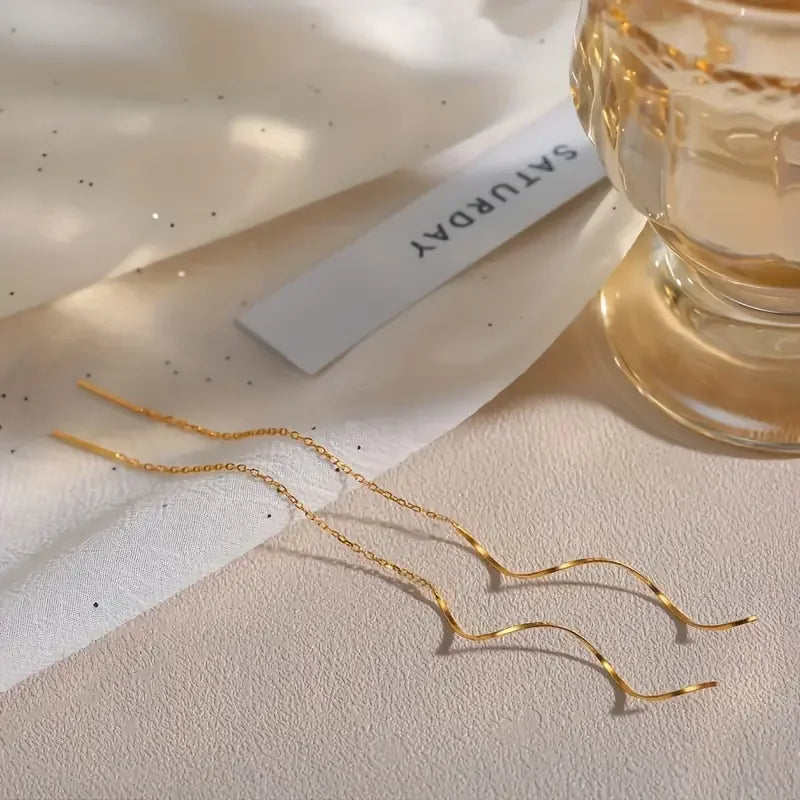 Spiral-Threader Earrings