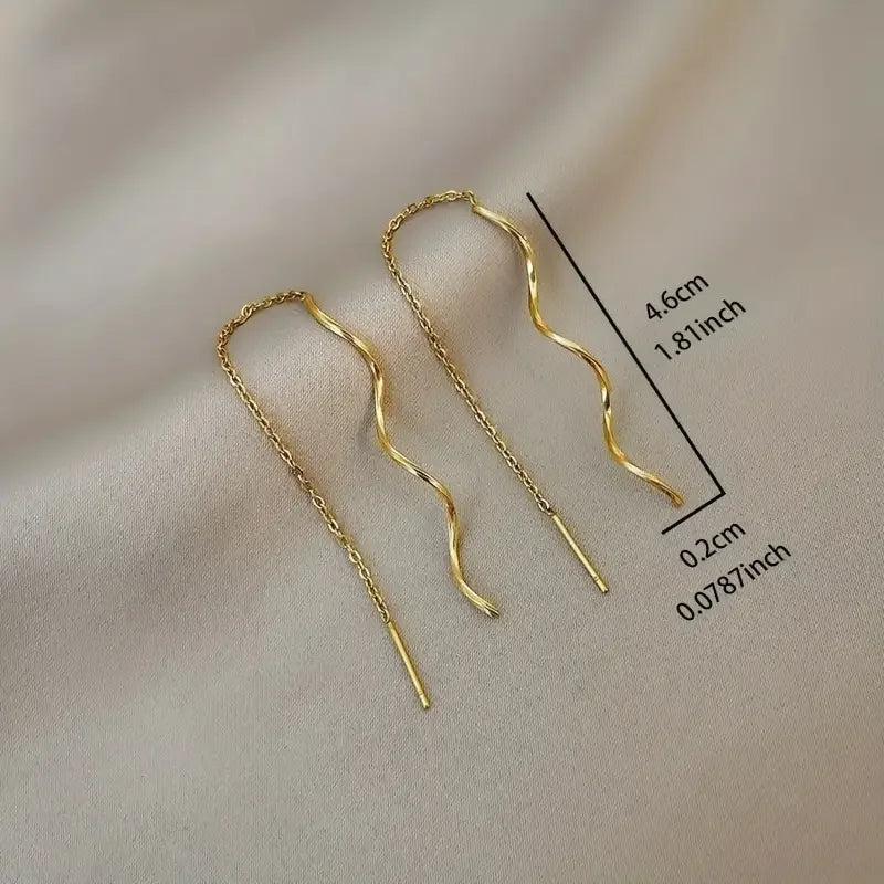Spiral-Threader Earrings