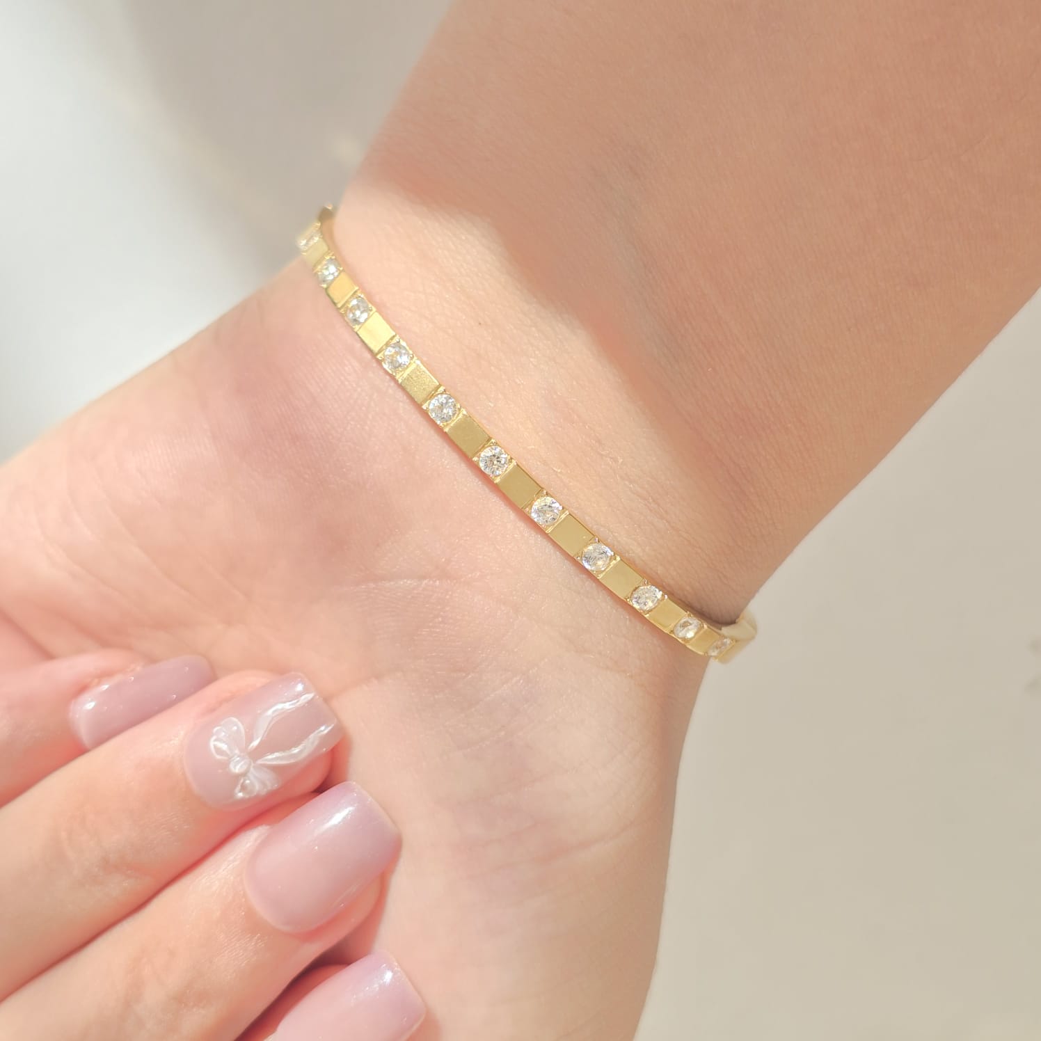 Grid-Glow Bracelet