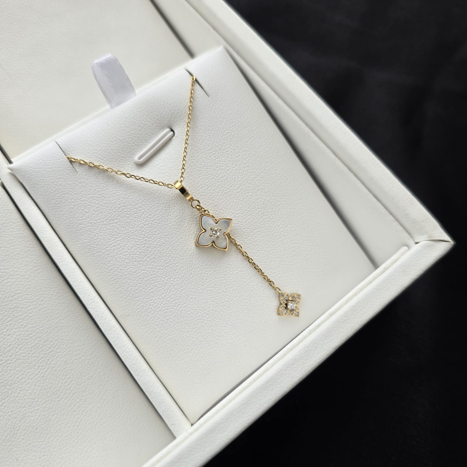 Floral-Drop Necklace