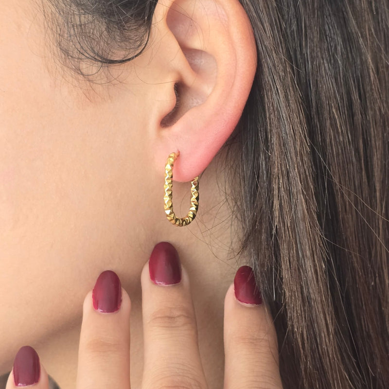 Oval-Hoop Earrings