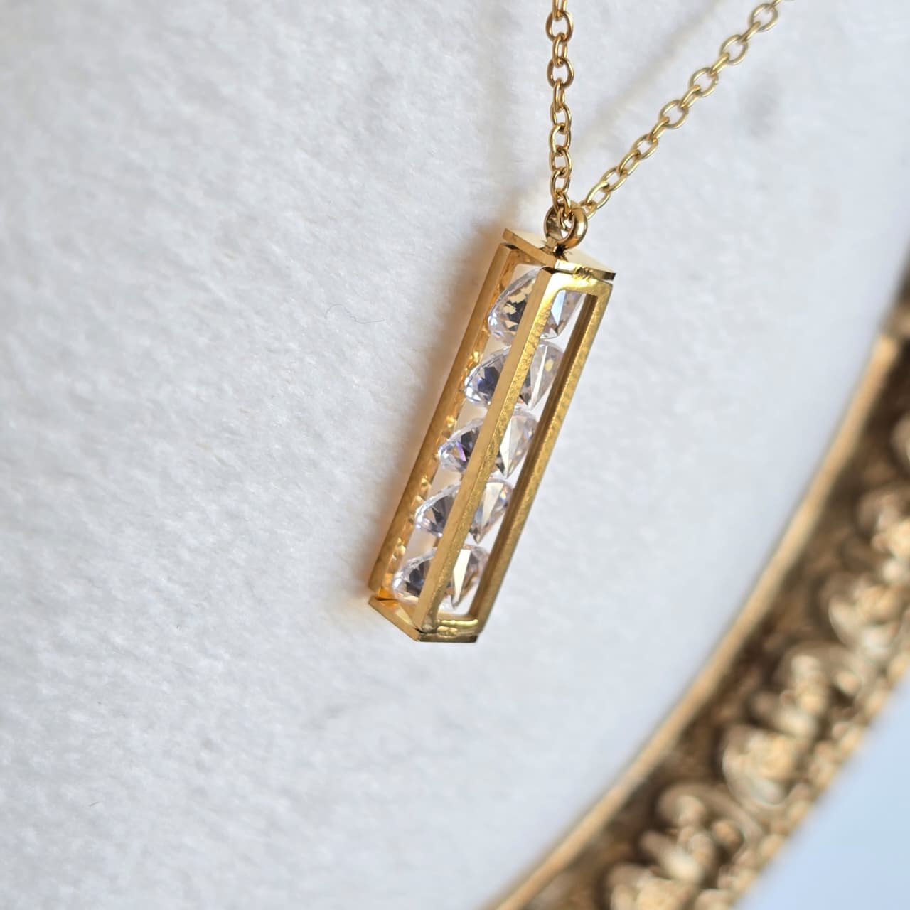Crystal-Bar Necklace