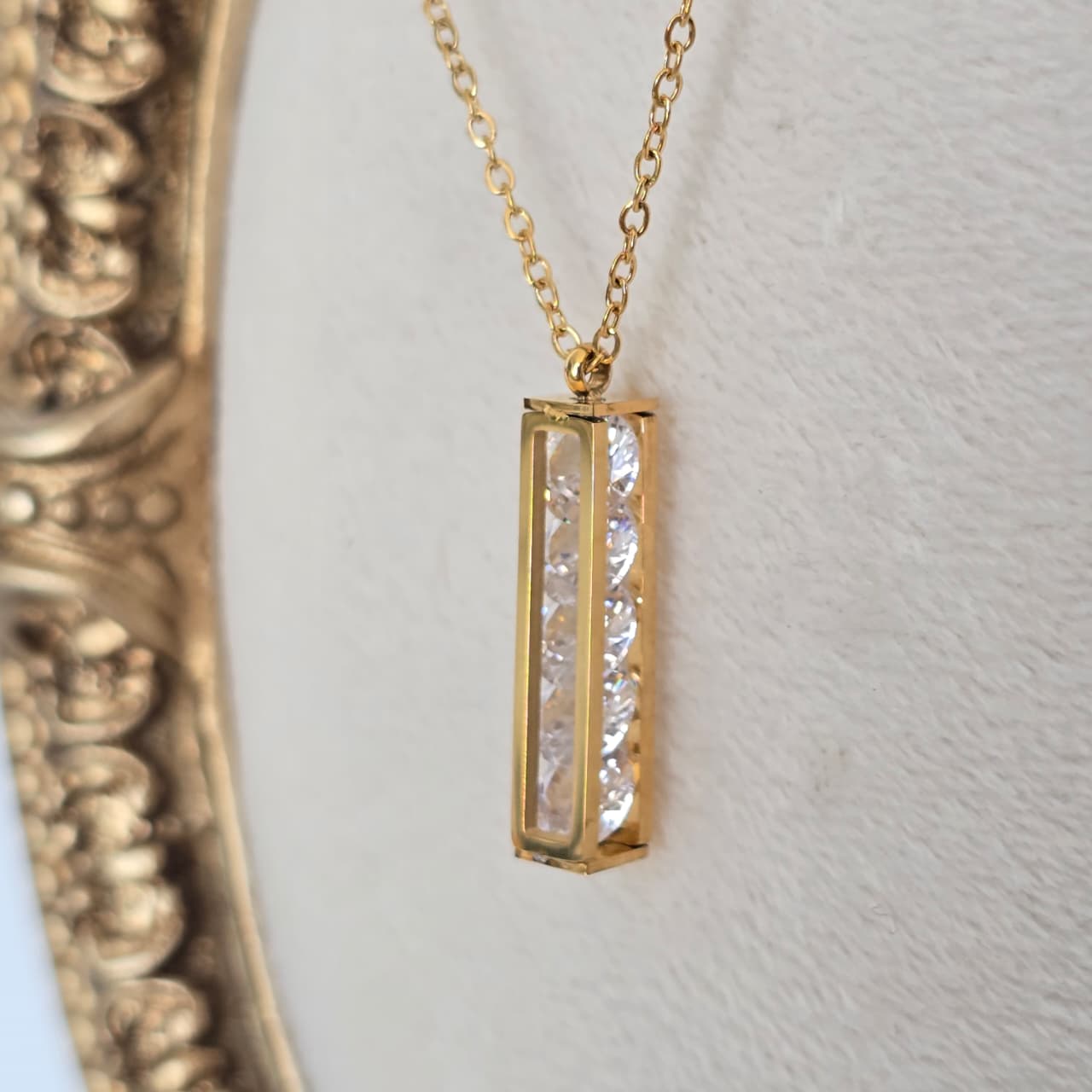 Crystal-Bar Necklace
