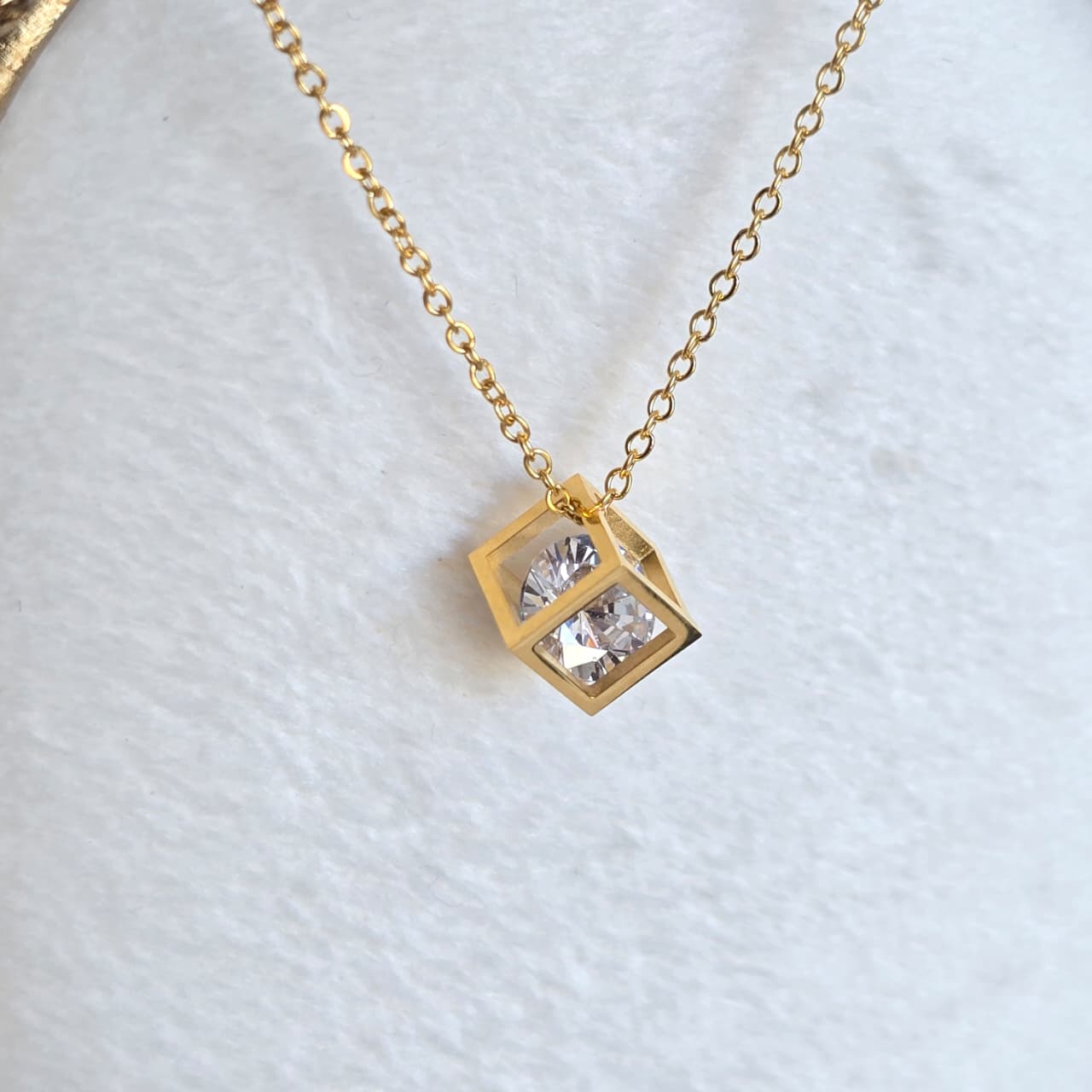 Crystal-Cube Necklace
