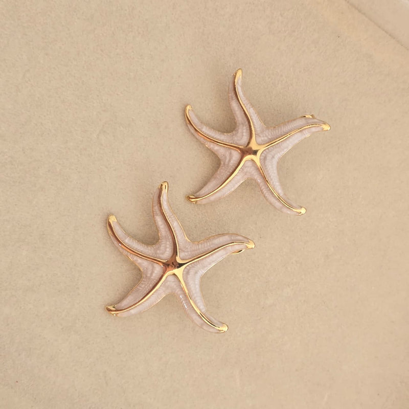 Sea-Glow Star Earrings
