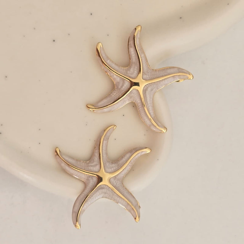 Sea-Glow Star Earrings