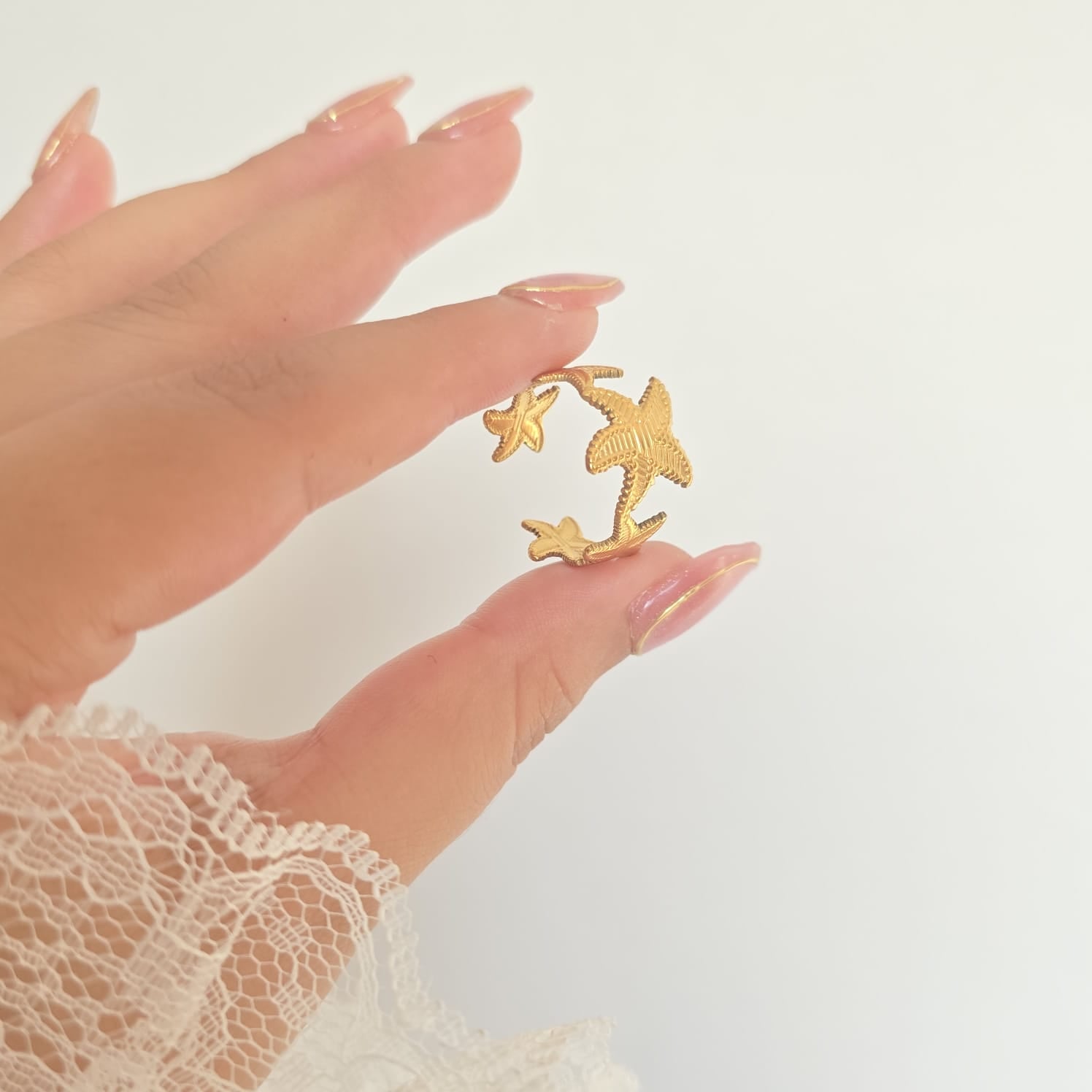 Golden-Starfish Ring