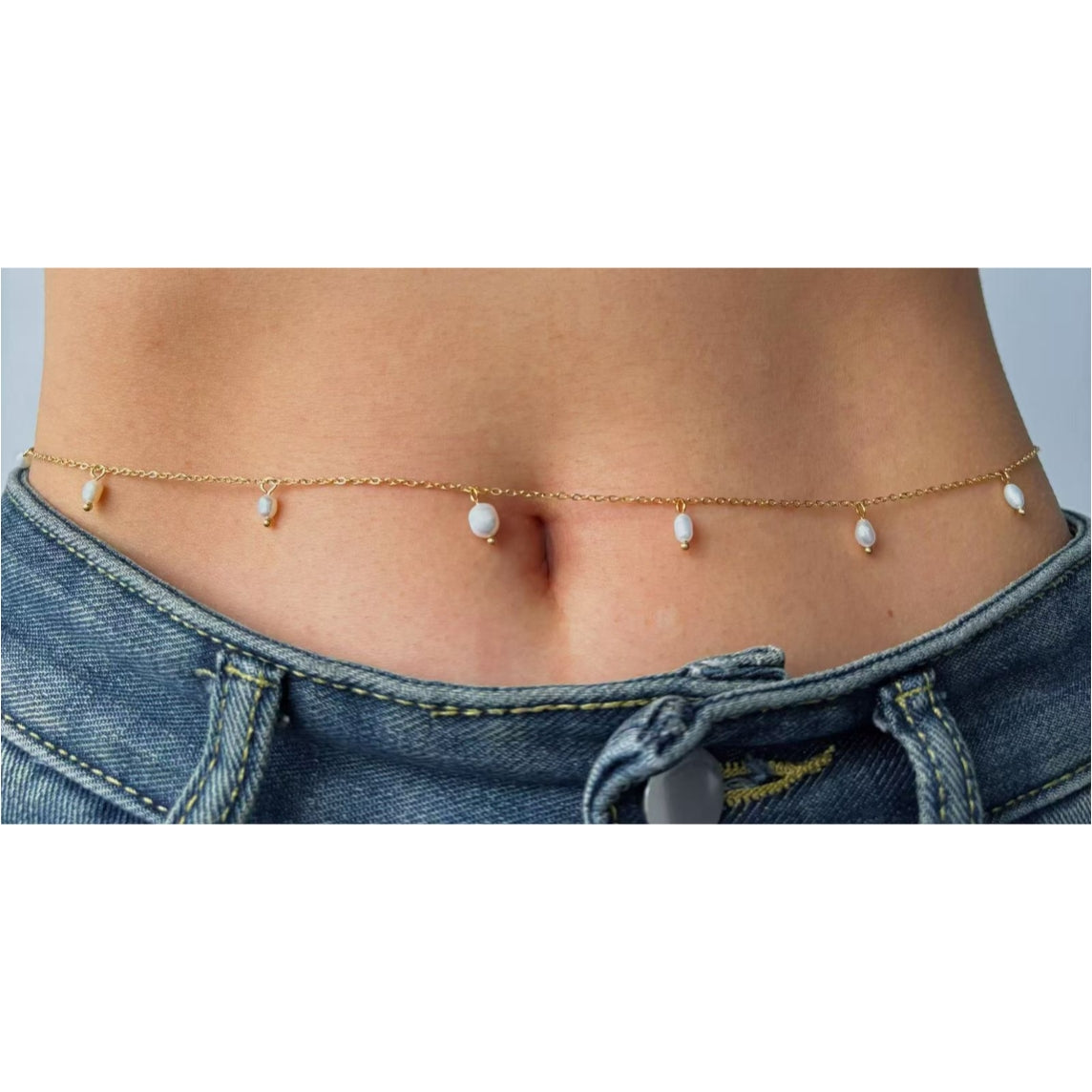 Silk-Pearl Waist Chain